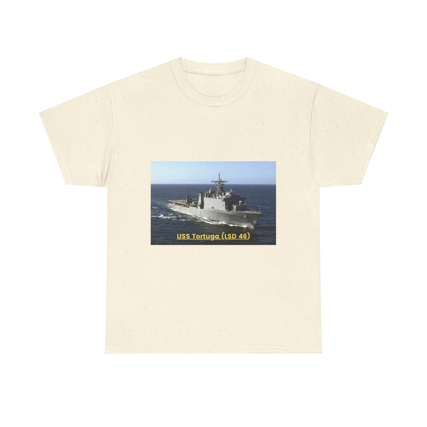 USS Tortuga (LSD 46) Navy POD Smileandlaughtees Unisex Heavy Cotton Tee T-Shirt