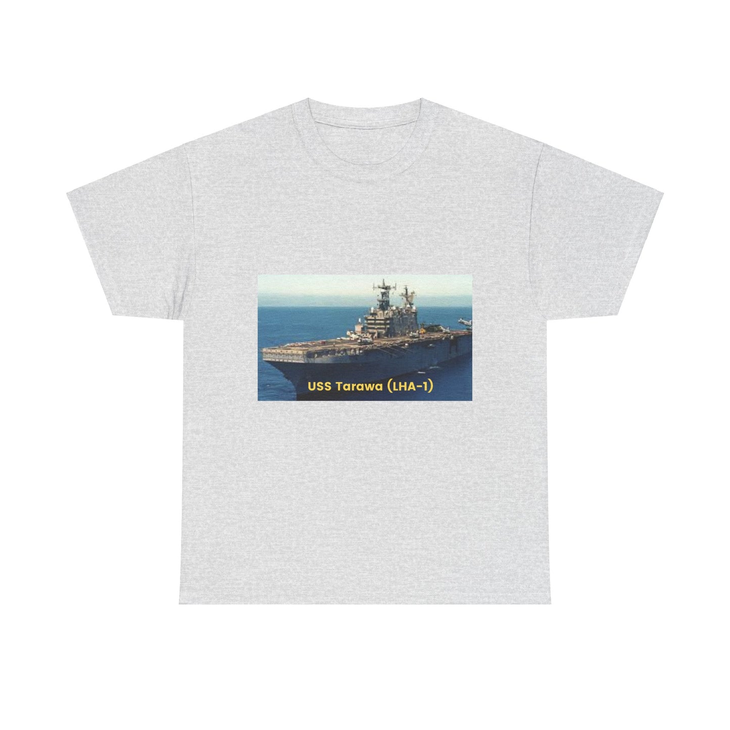 USS Tarawa (LHA-1) Navy POD Smileandlaughtees Unisex Heavy Cotton Tee T-Shirt