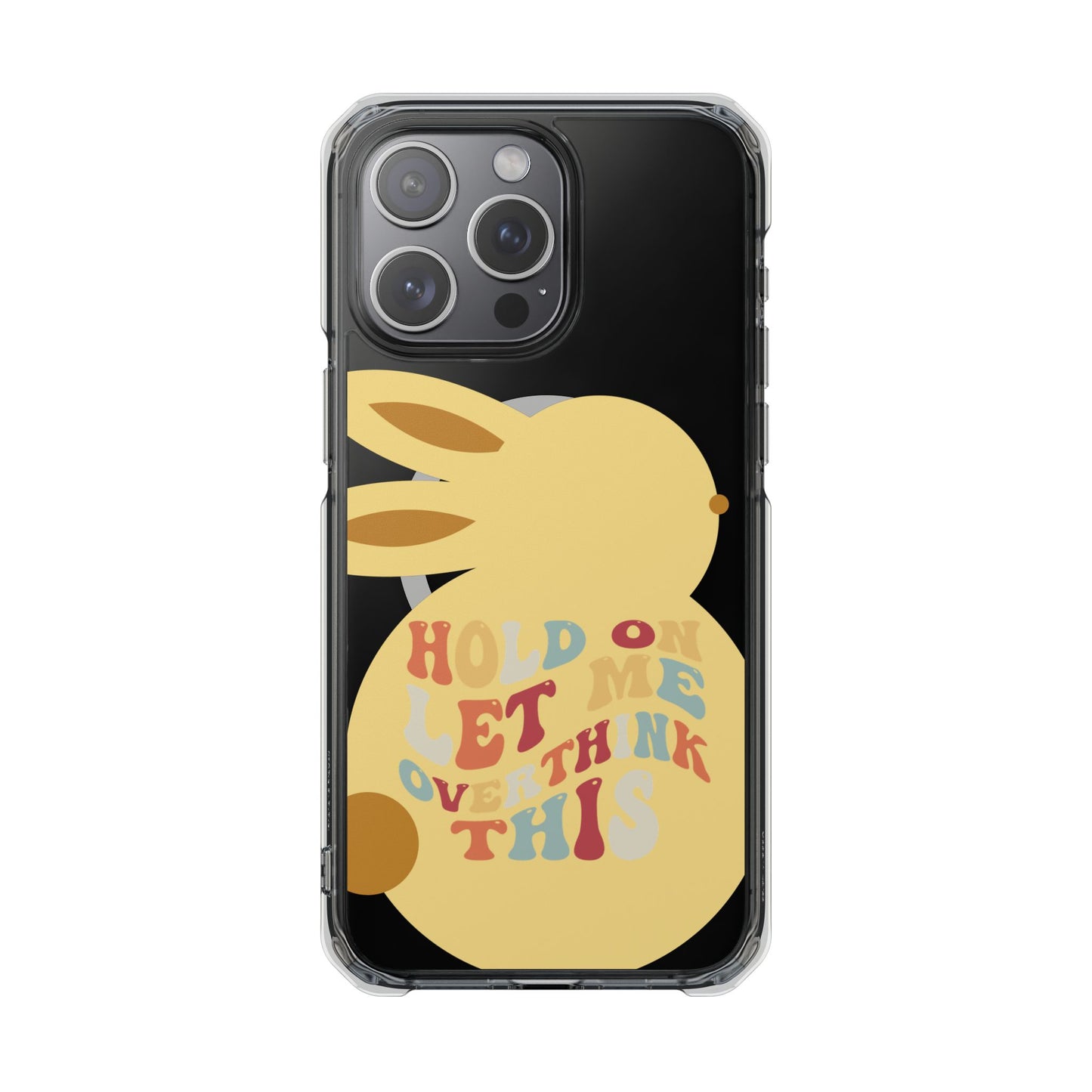 Hold On Let Me Overthink This SmileandLaughTees Clear Impact Phone Case