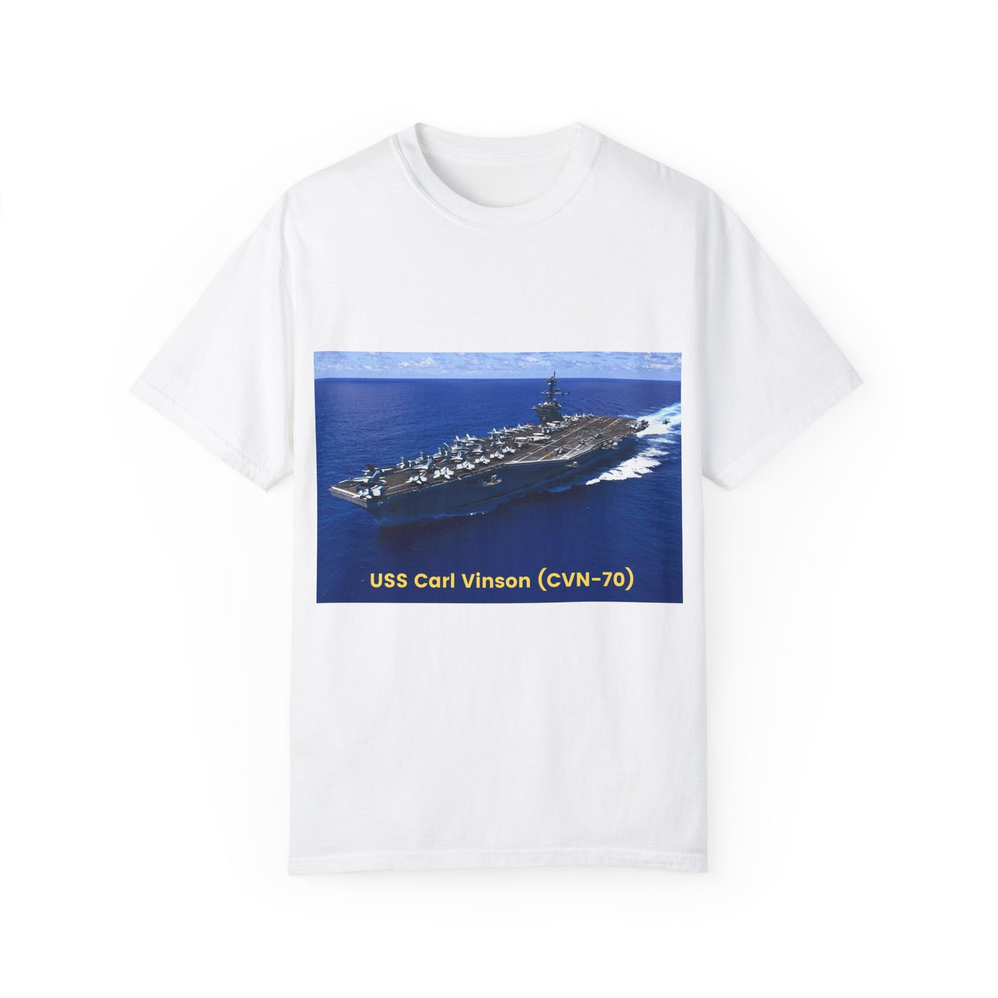 USS Carl Vinson (CVN-70) SmileandLaughTees Unisex Garment-Dyed T-shirt