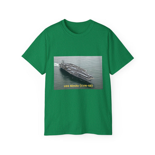 USS Nimitz (CVN-68) SmileandLaughTees Unisex Ultra Cotton Tee T-Shirt