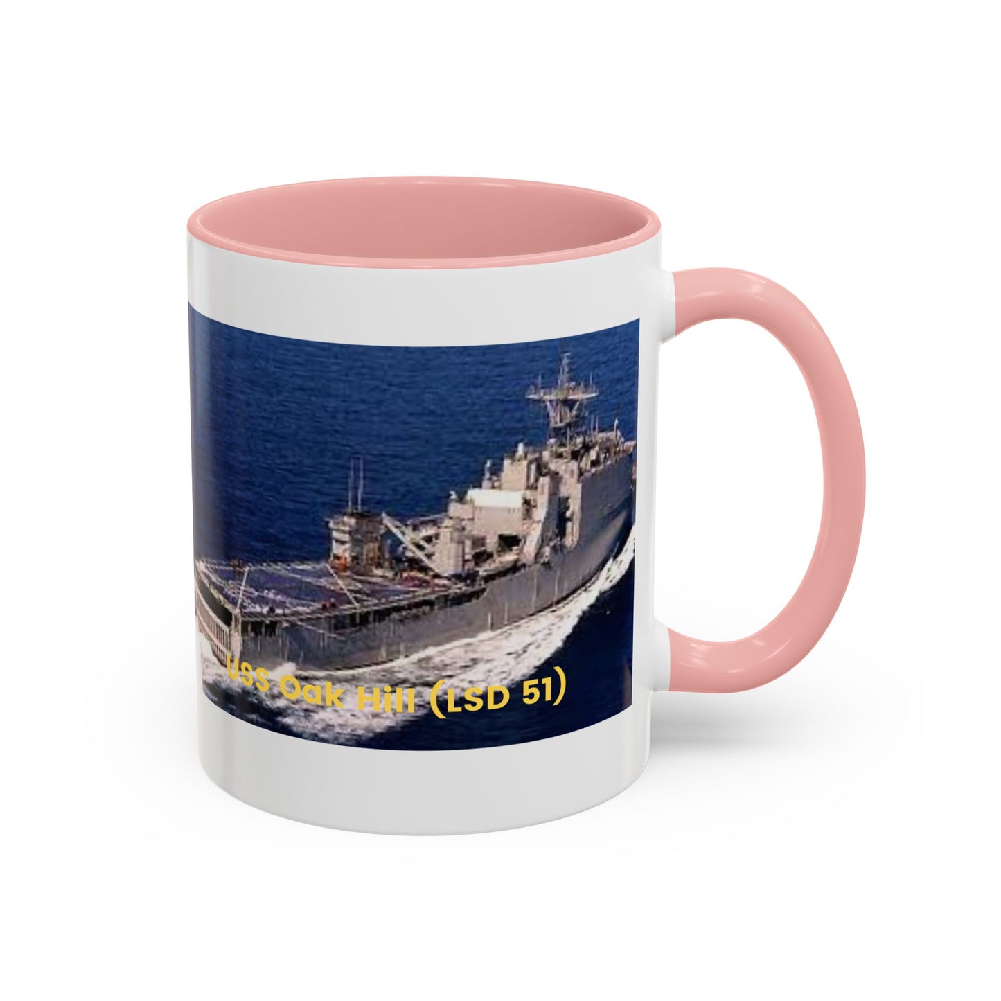 USS Oak Hill (LSD 51) Navy POD Smileandlaughtees Accent Coffee Mug (11, 15oz)