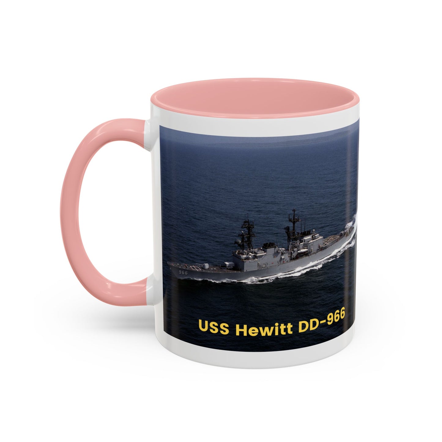 USS Hewitt DD-966 Navy POD Smileandlaughtees Accent Coffee Mug (11, 15oz)