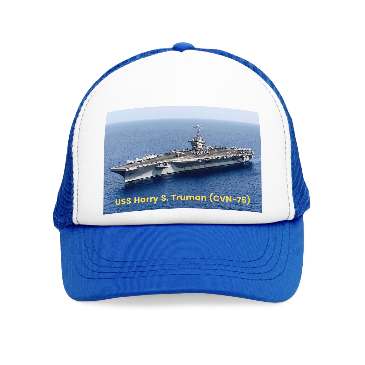 USS Harry S. Truman (CVN-75) Navy POD Smileandlaughtees Mesh Cap