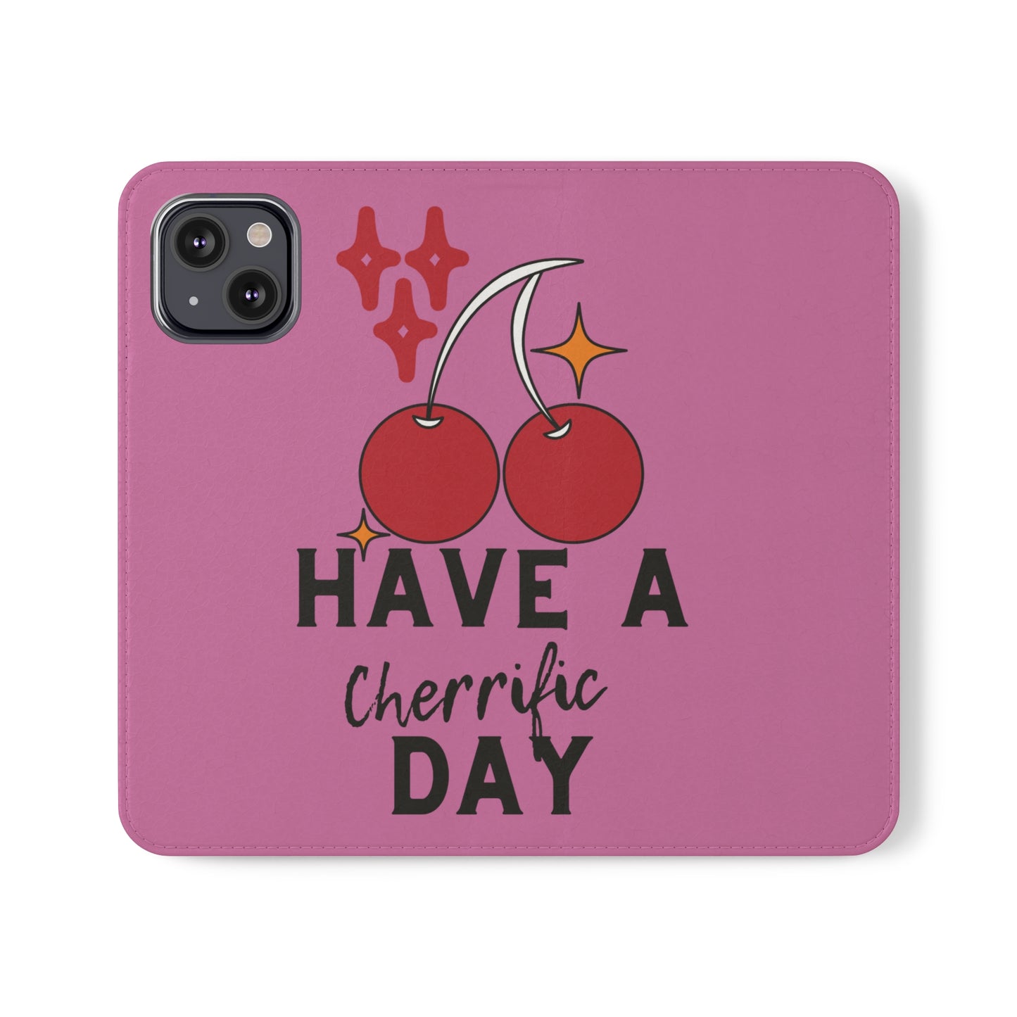 Have A Cherrific Day SmileandLaughTees Flip Phone Case