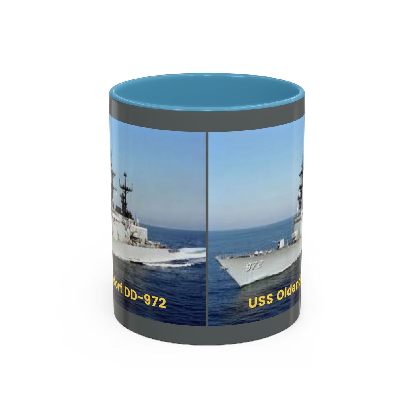 USS Oldendorf DD-972 Navy POD Smileandlaughtees Accent Coffee Mug (11, 15oz)