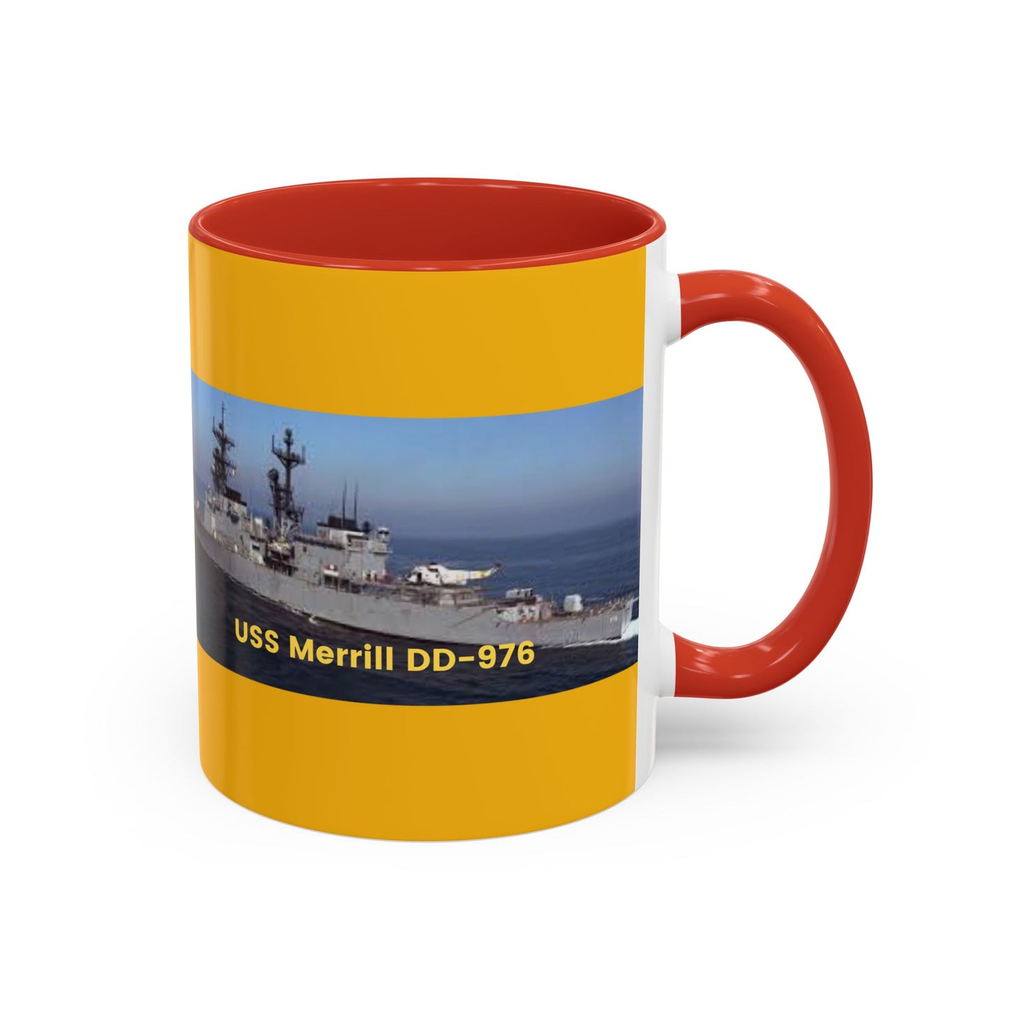 USS Merrill DD-976 Navy POD Smileandlaughtees Accent Coffee Mug (11, 15oz)