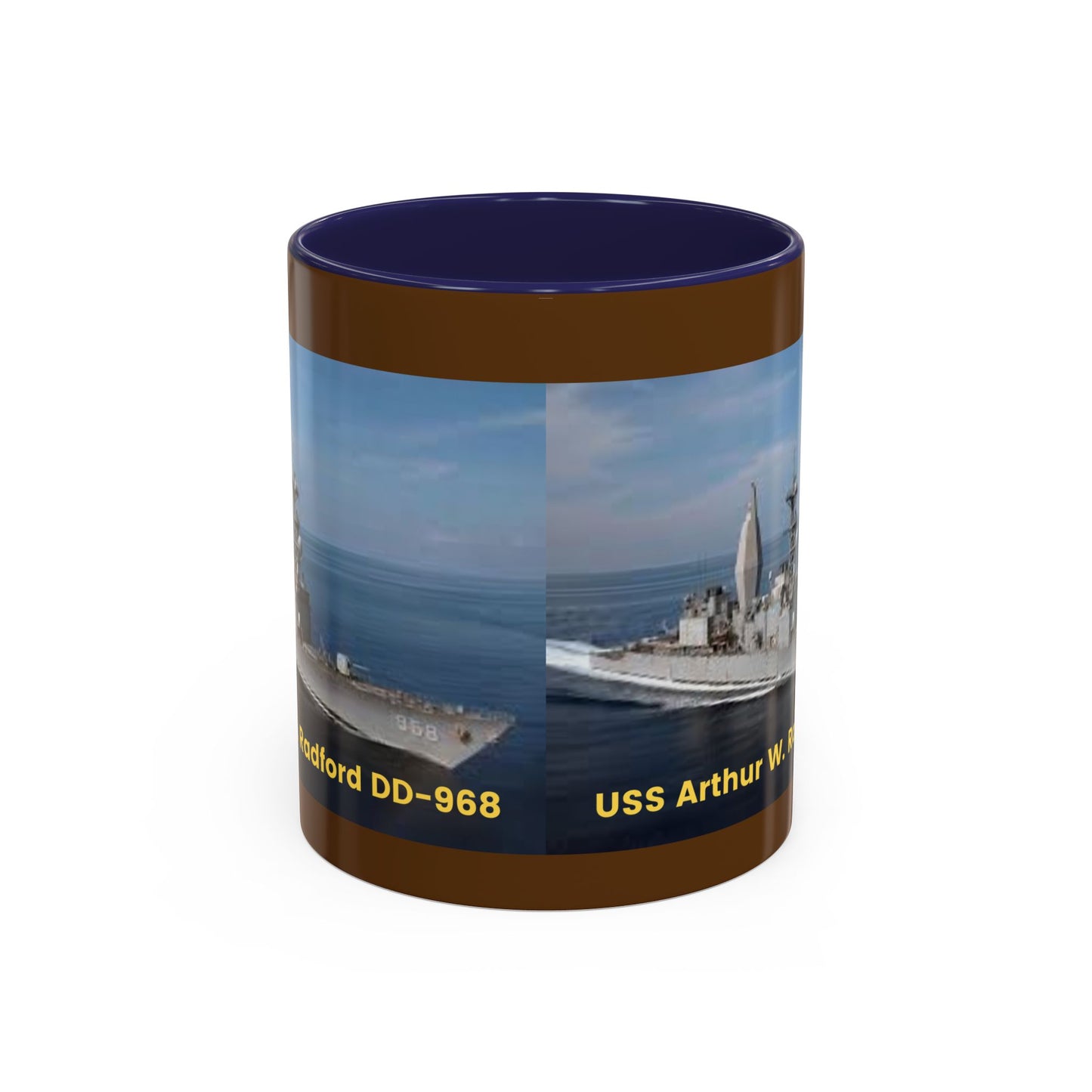 USS Arthur W. Radford DD-968 Navy POD Smileandlaughtees Accent Coffee Mug (11, 15oz)