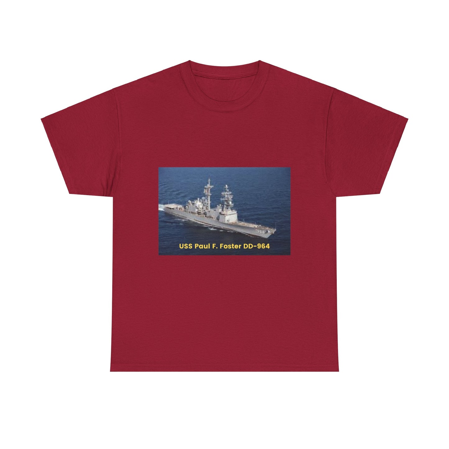 USS Paul F. Foster DD-964 Navy POD Smileandlaughtees Unisex Heavy Cotton Tee T-Shirt