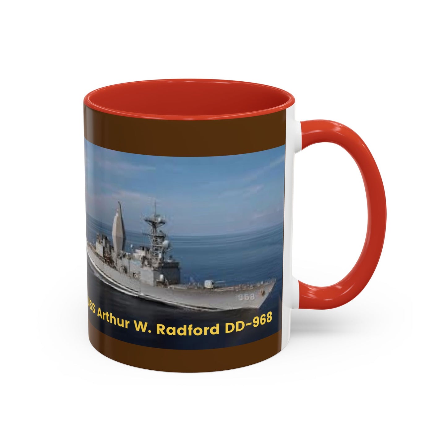 USS Arthur W. Radford DD-968 Navy POD Smileandlaughtees Accent Coffee Mug (11, 15oz)