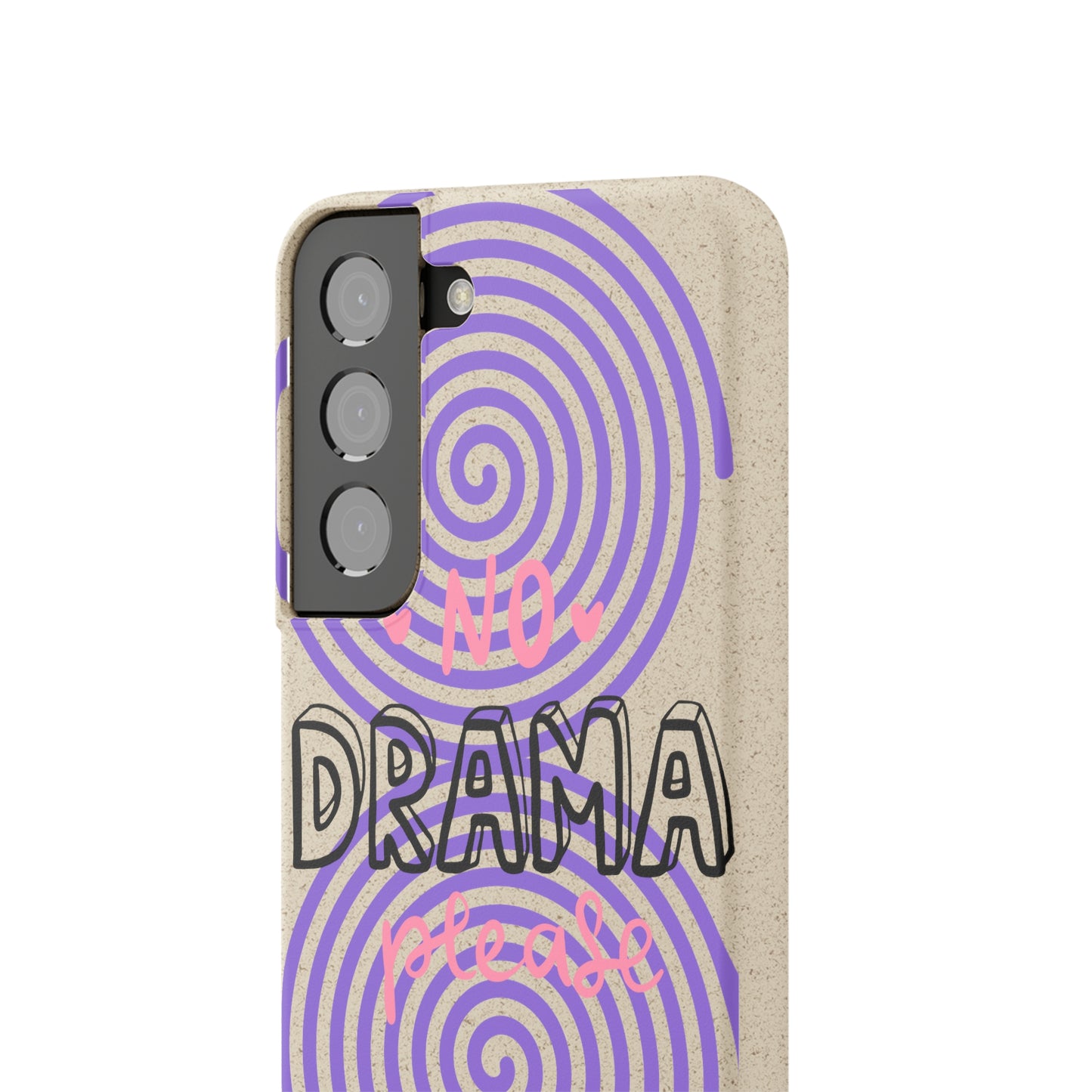 No Drama Please SmileandLaughTees Biodegradable Phone Case