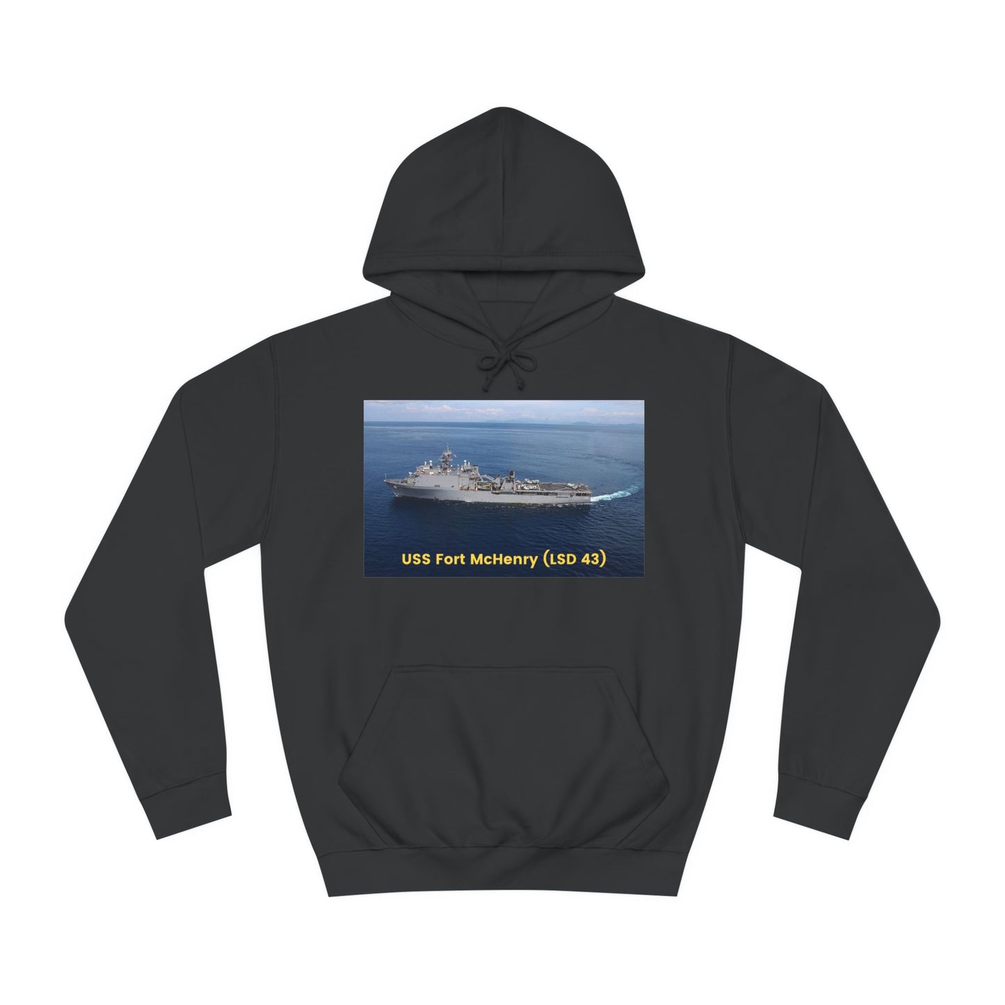 USS Fort McHenry (LSD 43) Navy POD Smileandlaughtees Unisex College Hoodie