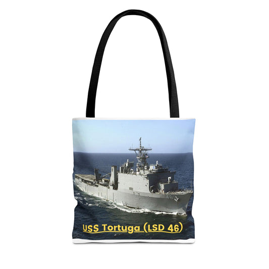 USS Tortuga (LSD 46) Navy POD Smileandlaughtees Tote Bag (AOP)