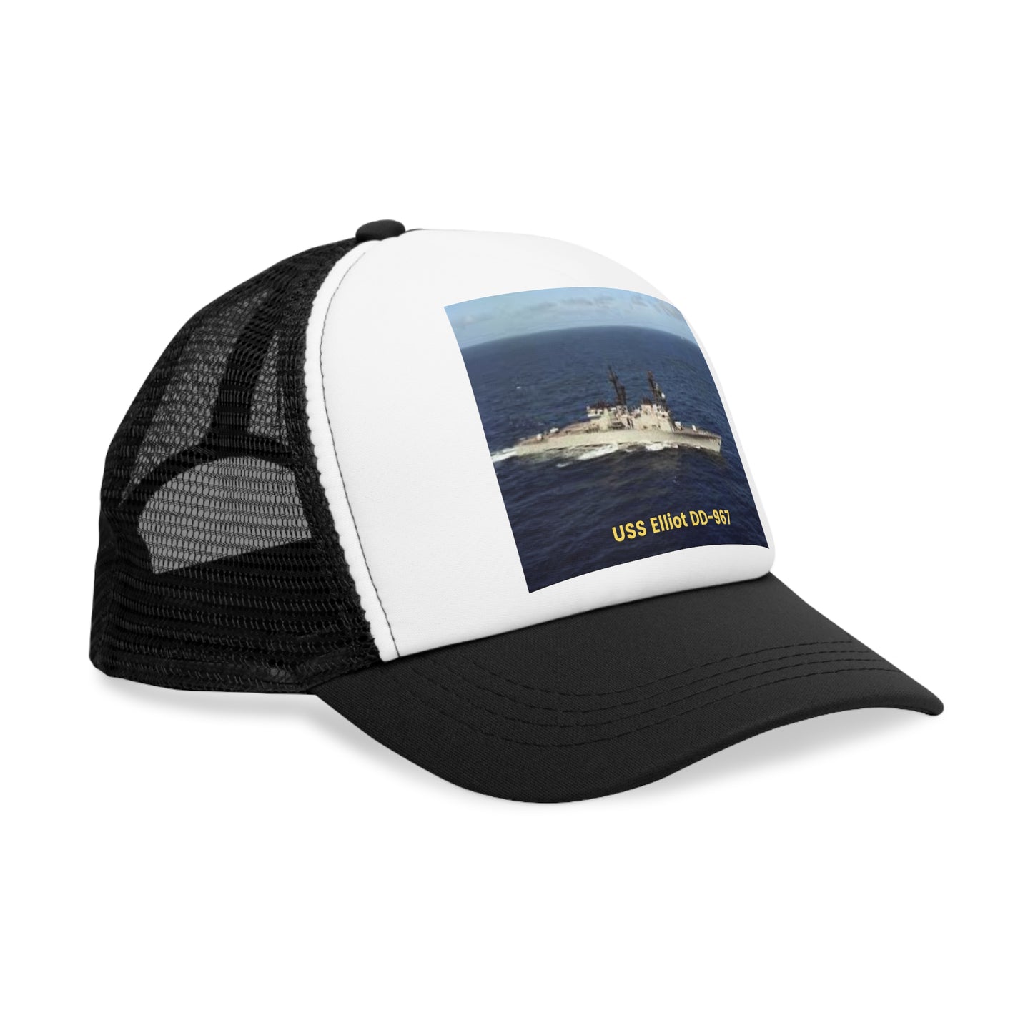 USS Elliot DD-967 Navy POD Smileandlaughtees Mesh Cap