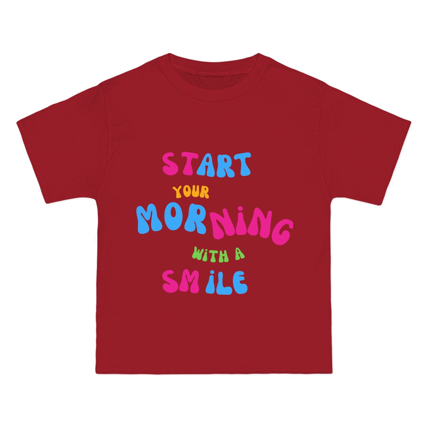 Start your Morning with a Smile SmileandLaughTees Beefy-T®  Short-Sleeve T-Shirt