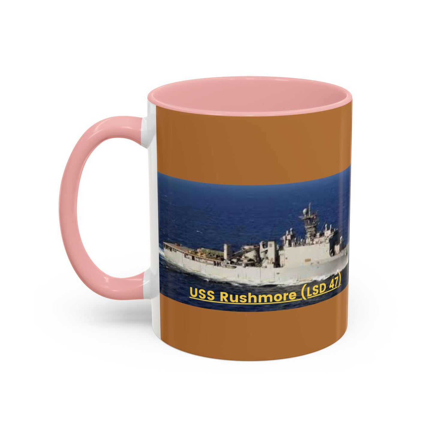 USS Rushmore (LSD 47) Navy POD Smileandlaughtees Accent Coffee Mug (11, 15oz)