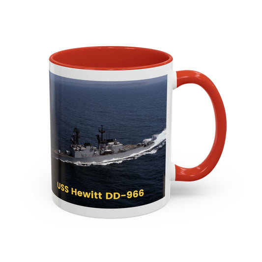 USS Hewitt DD-966 Navy POD Smileandlaughtees Accent Coffee Mug (11, 15oz)