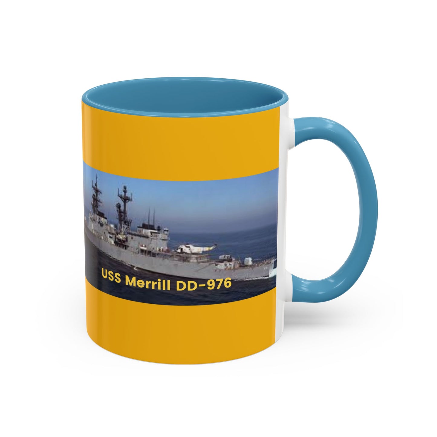 USS Merrill DD-976 Navy POD Smileandlaughtees Accent Coffee Mug (11, 15oz)