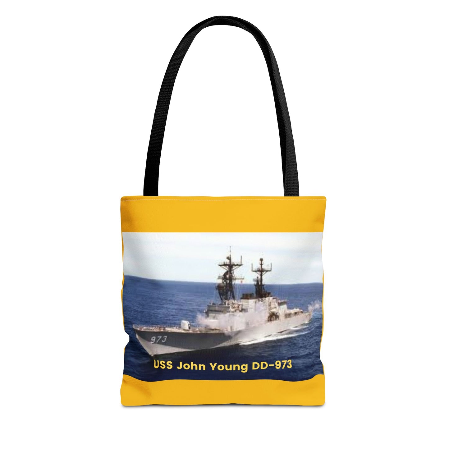 USS John Young DD-973 Navy POD Smileandlaughtees Tote Bag (AOP)