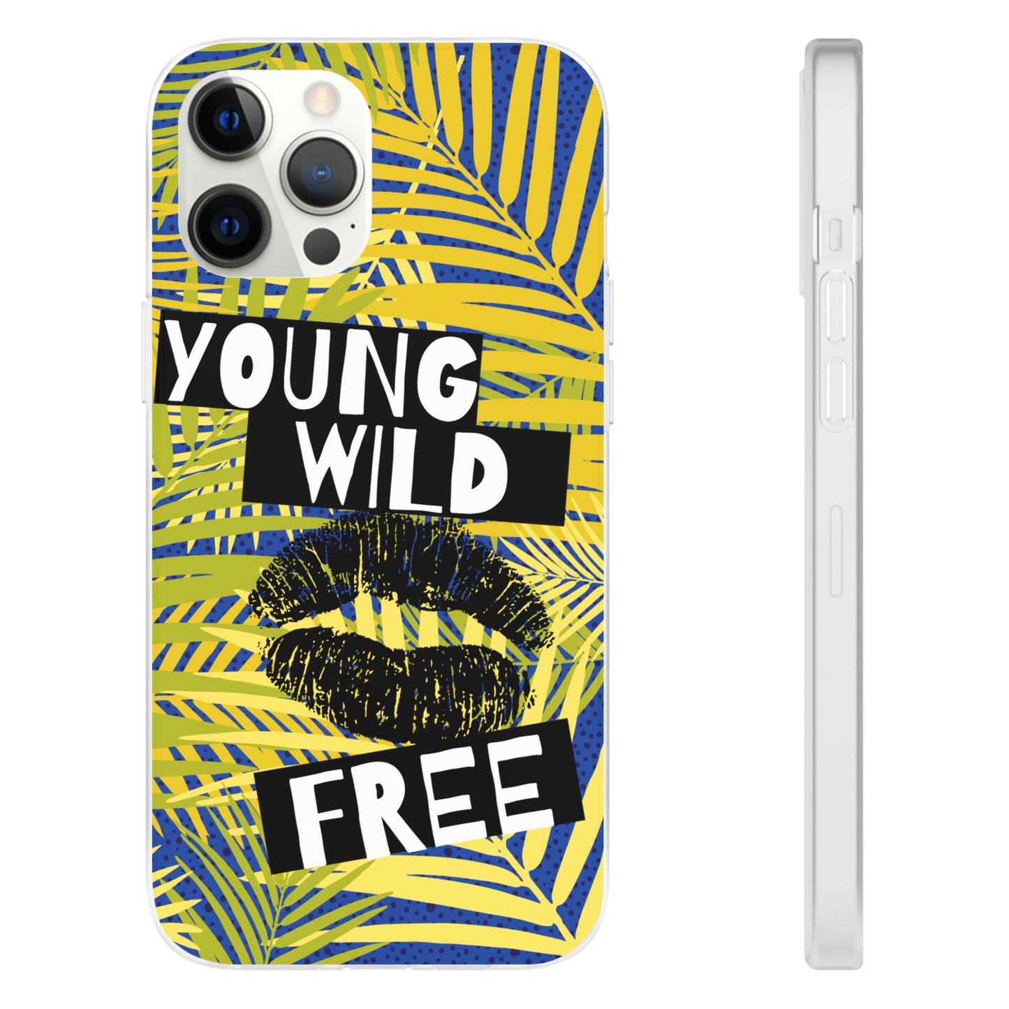 Young Wild Free SmileandLaughTees Flexi Phone Case