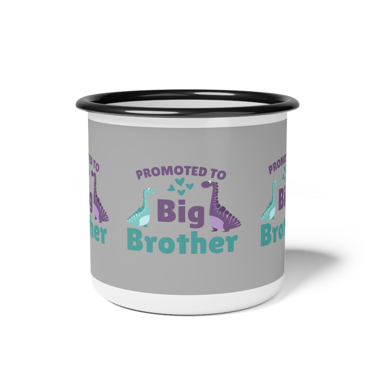 Promoted To Big Brother SmileandLaughTees Enamel Camp Cup