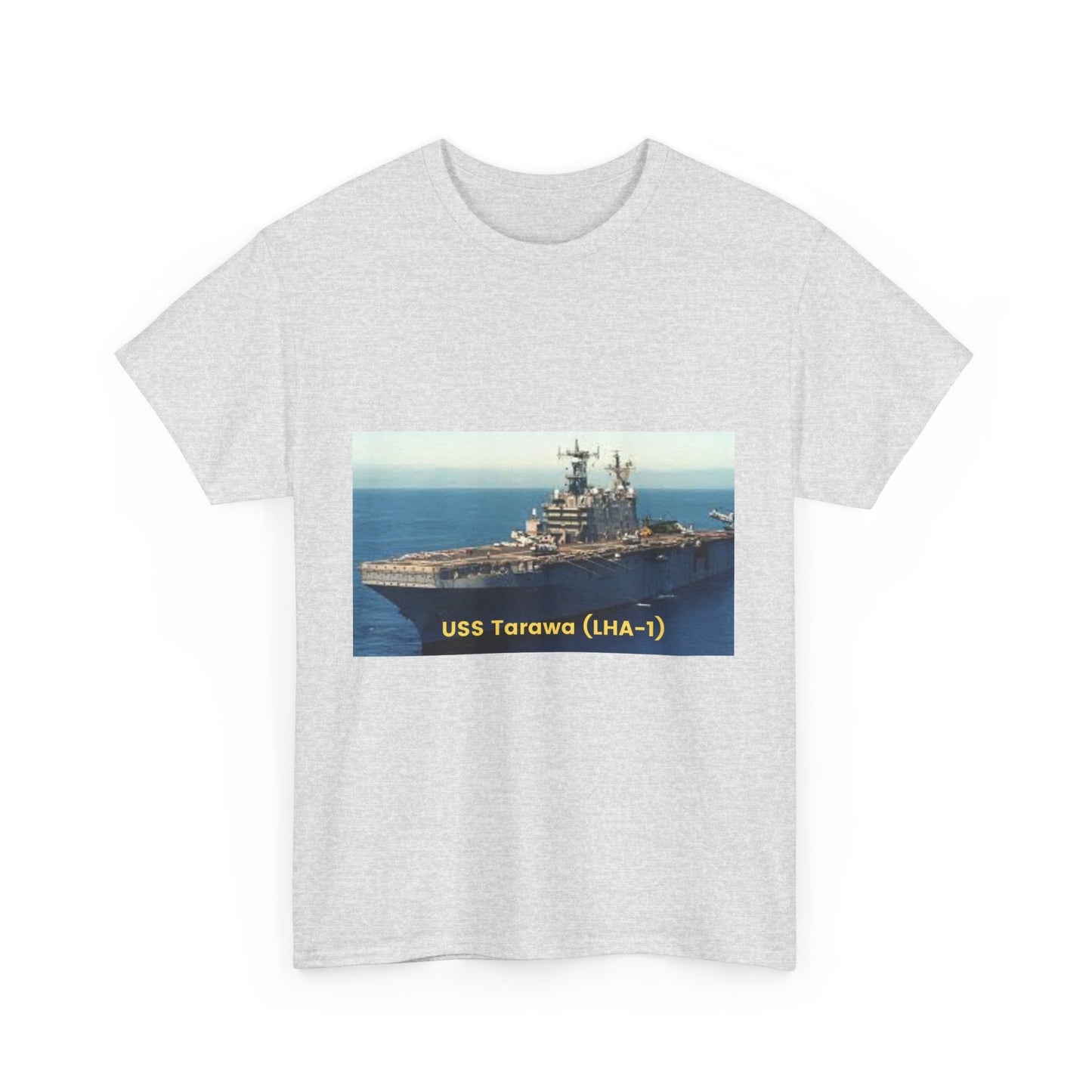 USS Tarawa (LHA-1) Navy POD Smileandlaughtees Unisex Heavy Cotton Tee T-Shirt