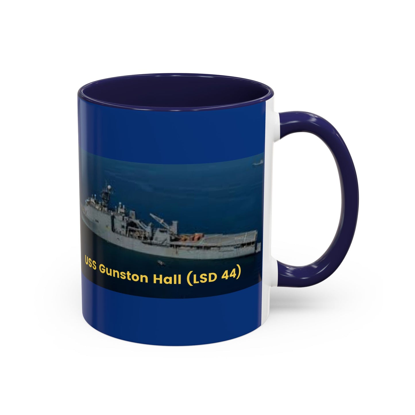 USS Gunston Hall (LSD 44) Navy POD Smileandlaughtees Accent Coffee Mug (11, 15oz)