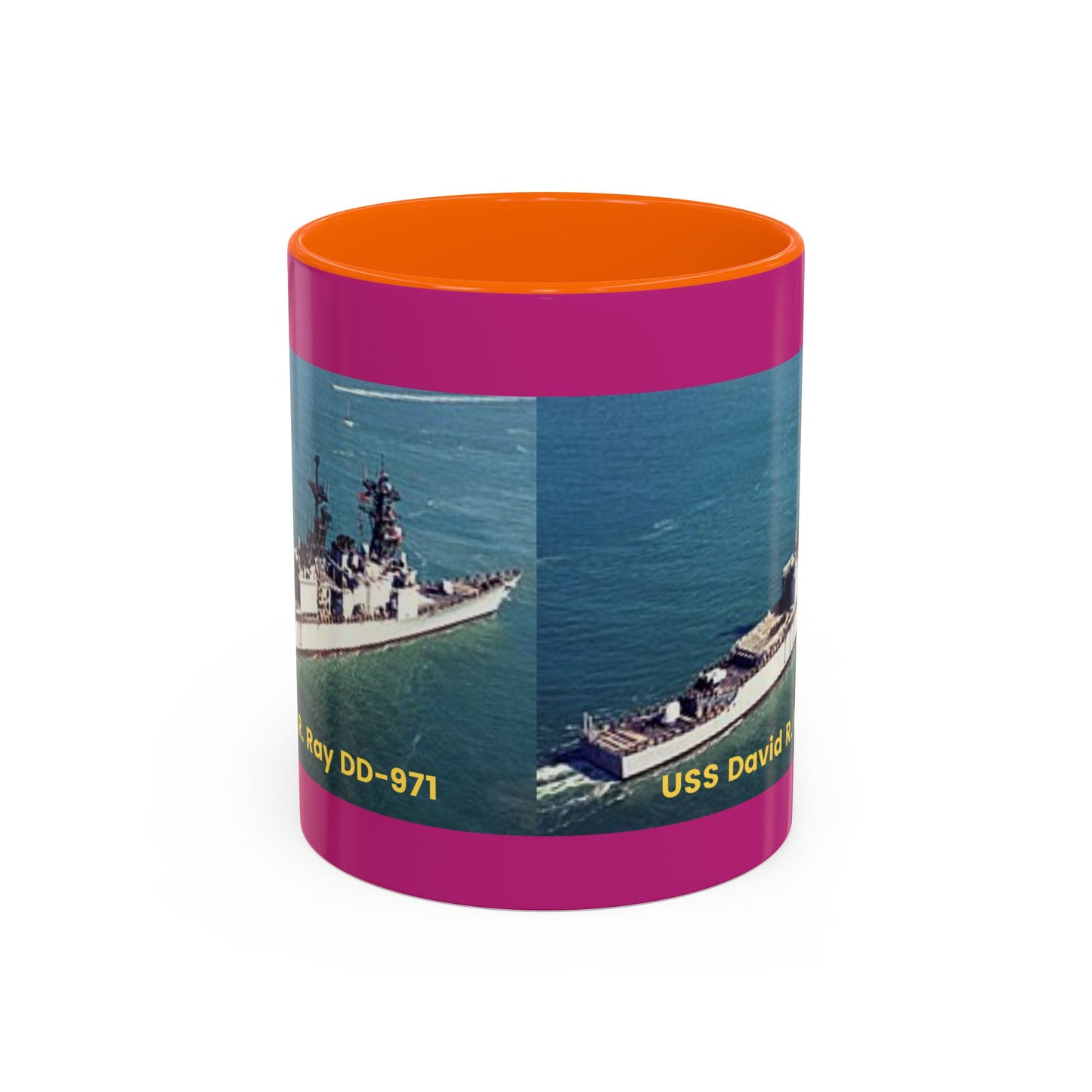 USS David R. Ray DD-971 Navy POD Smileandlaughtees Accent Coffee Mug (11, 15oz)