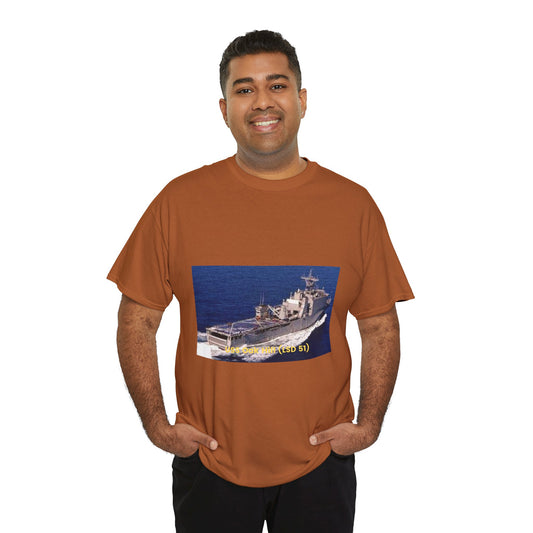 USS Oak Hill (LSD 51) Navy POD Smileandlaughtees Unisex Heavy Cotton Tee T-Shirt