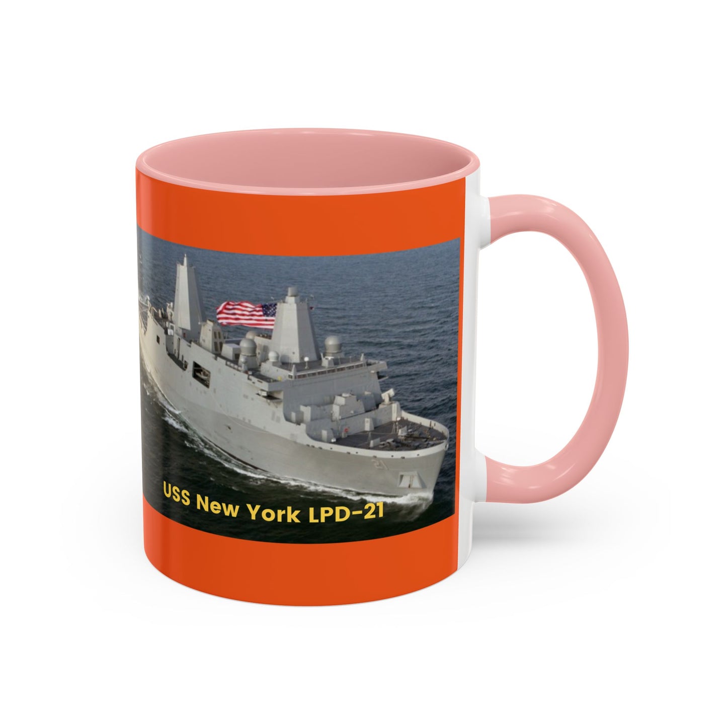 USS Spruance DD-963 Navy POD Smileandlaughtees Accent Coffee Mug (11, 15oz)