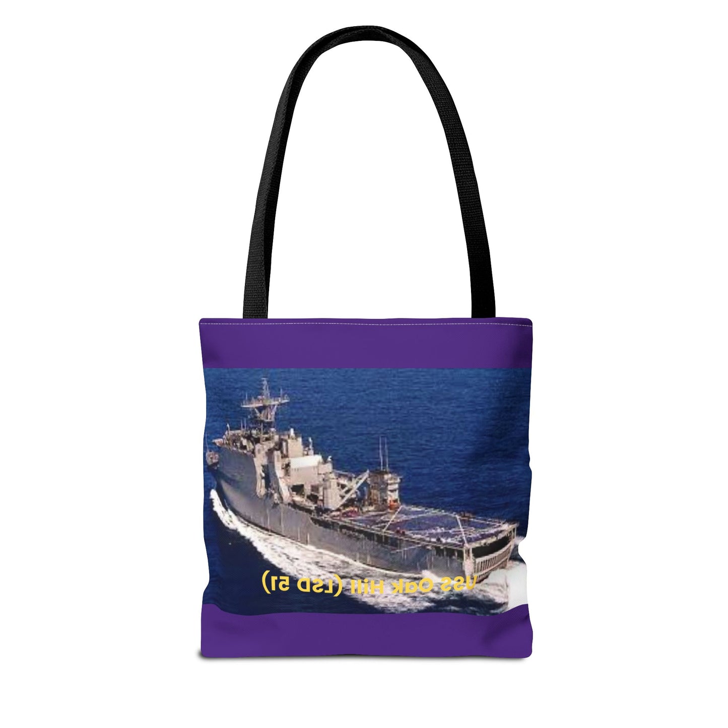 USS Oak Hill (LSD 51) Navy POD Smileandlaughtees Tote Bag (AOP)