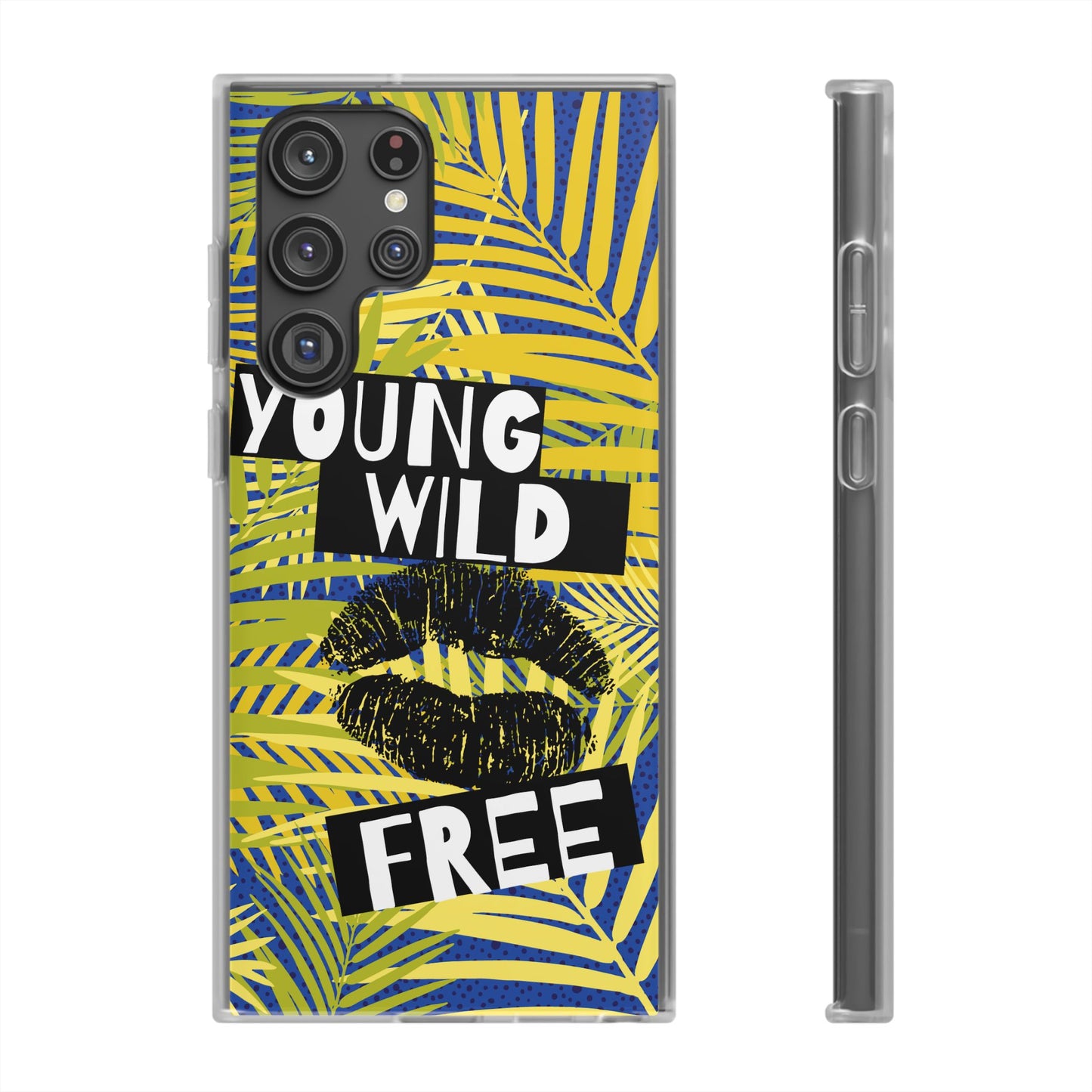 Young Wild Free SmileandLaughTees Flexi Phone Case