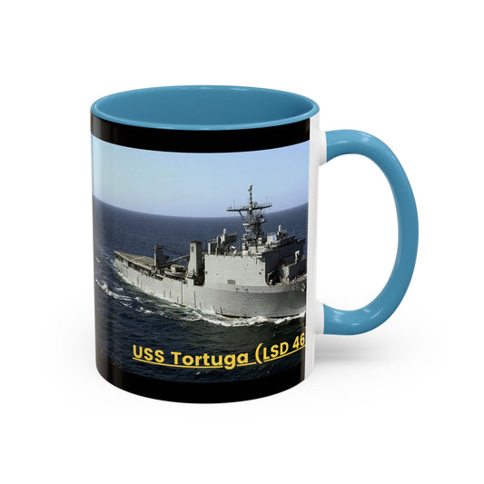 USS Tortuga (LSD 46) Navy POD Smileandlaughtees Accent Coffee Mug (11, 15oz)