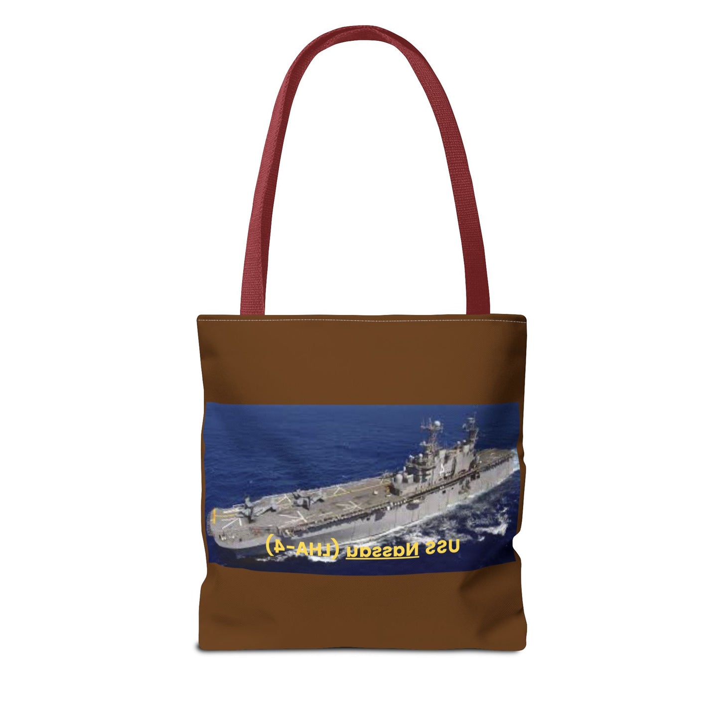 USS Nassau (LHA-4) Navy POD Smileandlaughtees Tote Bag (AOP)