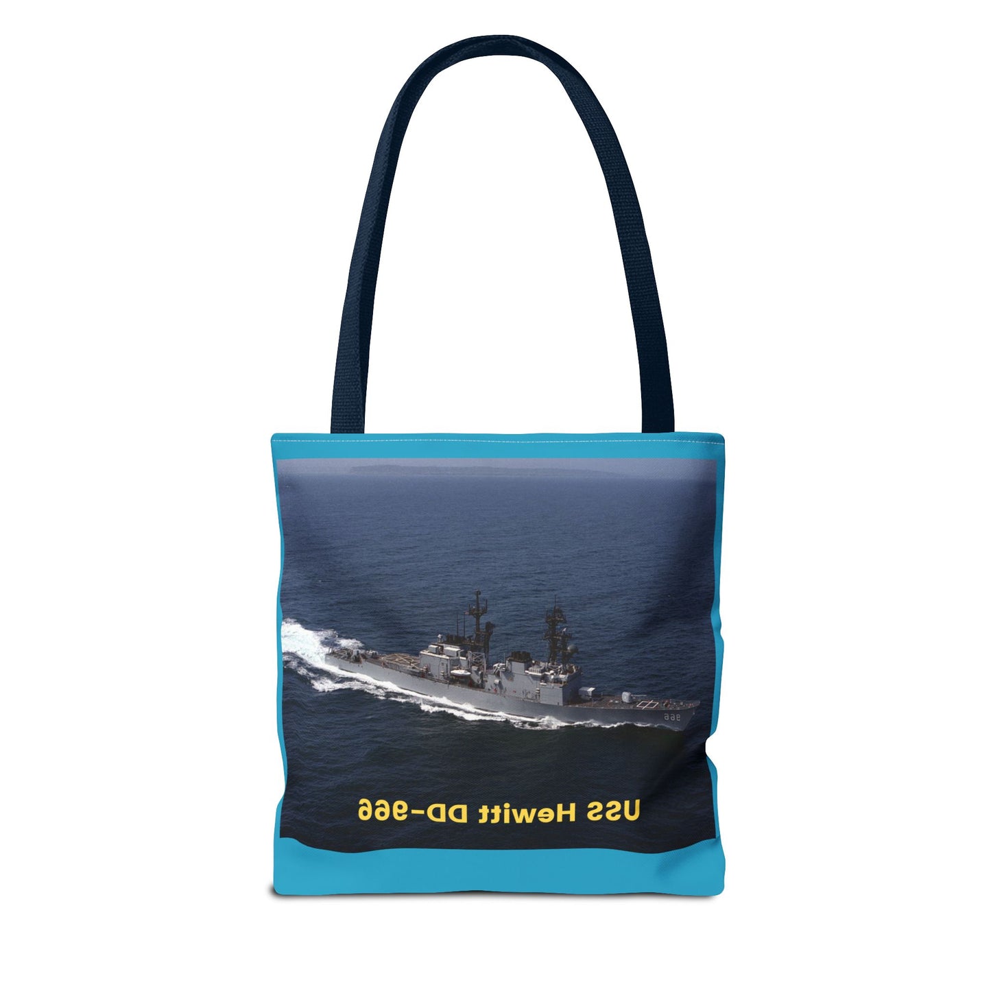 USS Hewitt DD-966 Navy POD Smileandlaughtees Tote Bag (AOP)