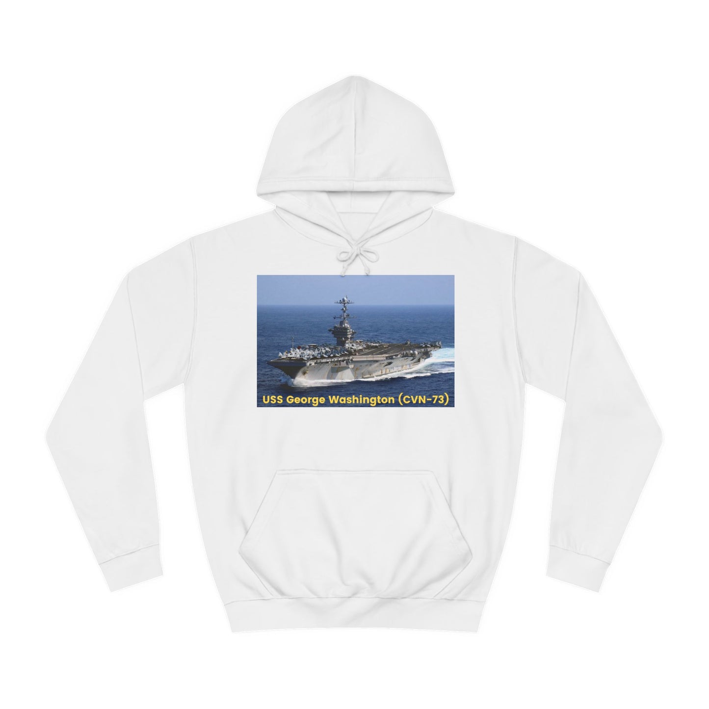 USS George Washington (CVN-73) Navy POD Smileandlaughtees Unisex College Hoodie