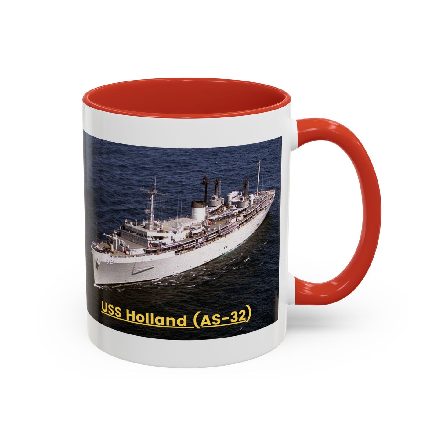 USS Holland (AS-32) Navy POD Smileandlaughtees Accent Coffee Mug (11, 15oz)