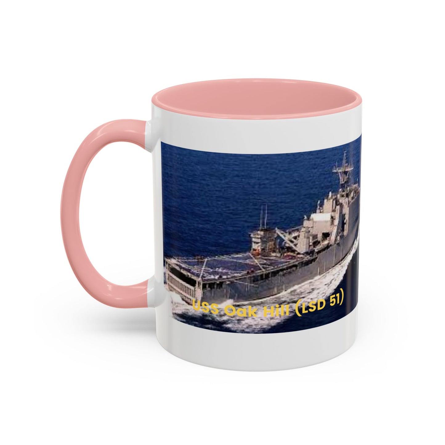 USS Oak Hill (LSD 51) Navy POD Smileandlaughtees Accent Coffee Mug (11, 15oz)