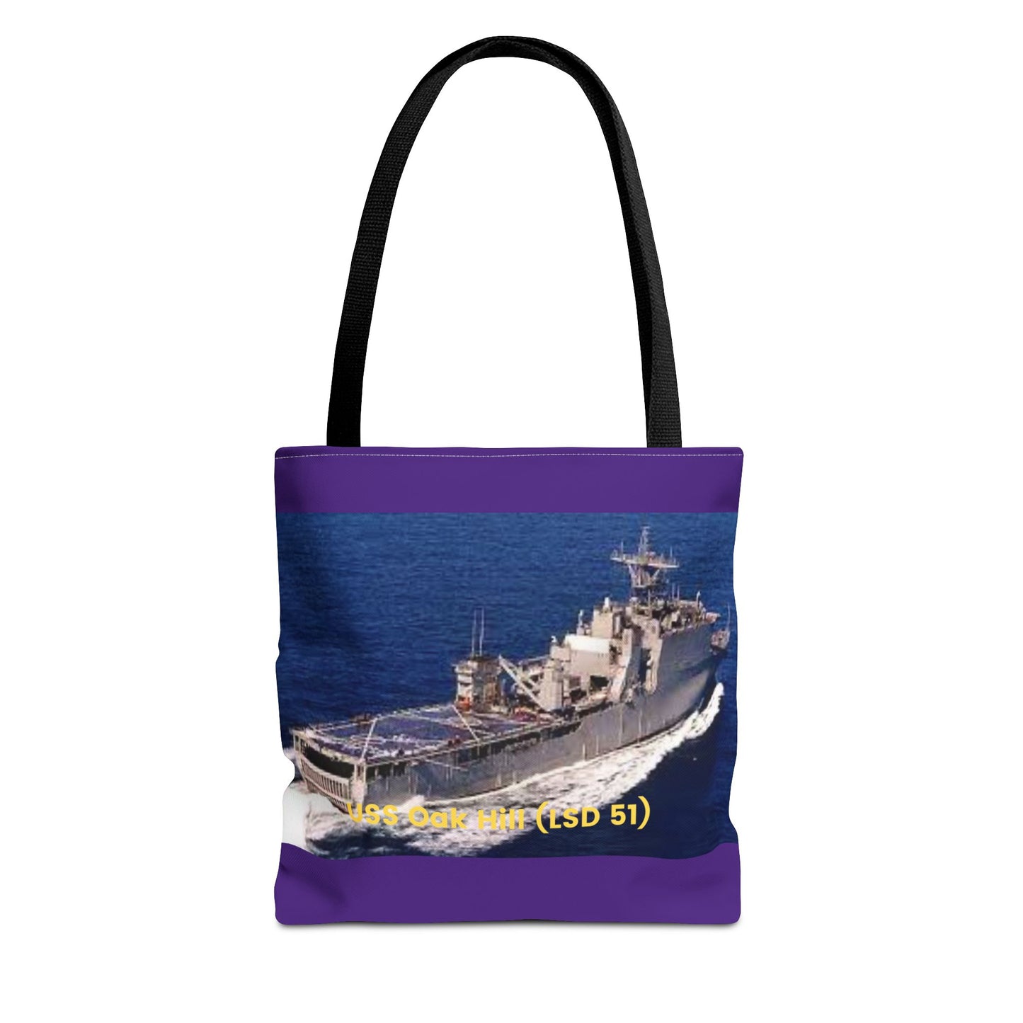 USS Oak Hill (LSD 51) Navy POD Smileandlaughtees Tote Bag (AOP)