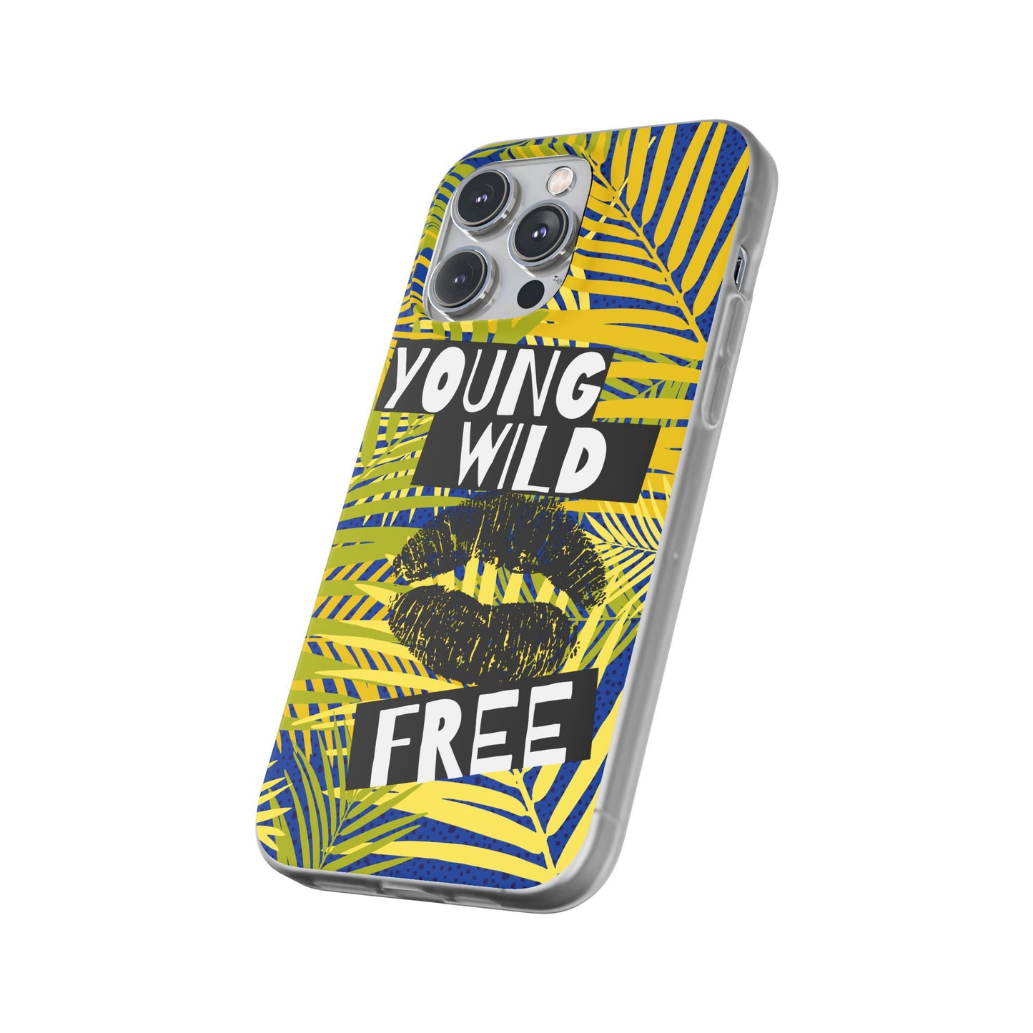 Young Wild Free SmileandLaughTees Flexi Phone Case