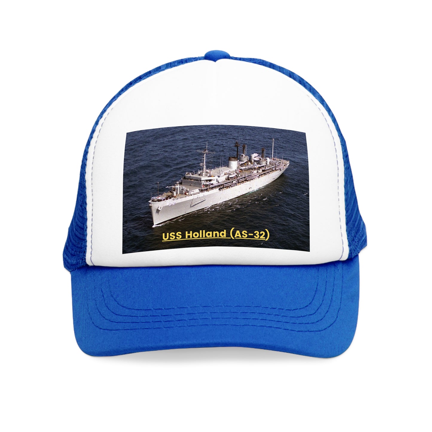 USS Holland (AS-32) Navy POD Smileandlaughtees Mesh Cap