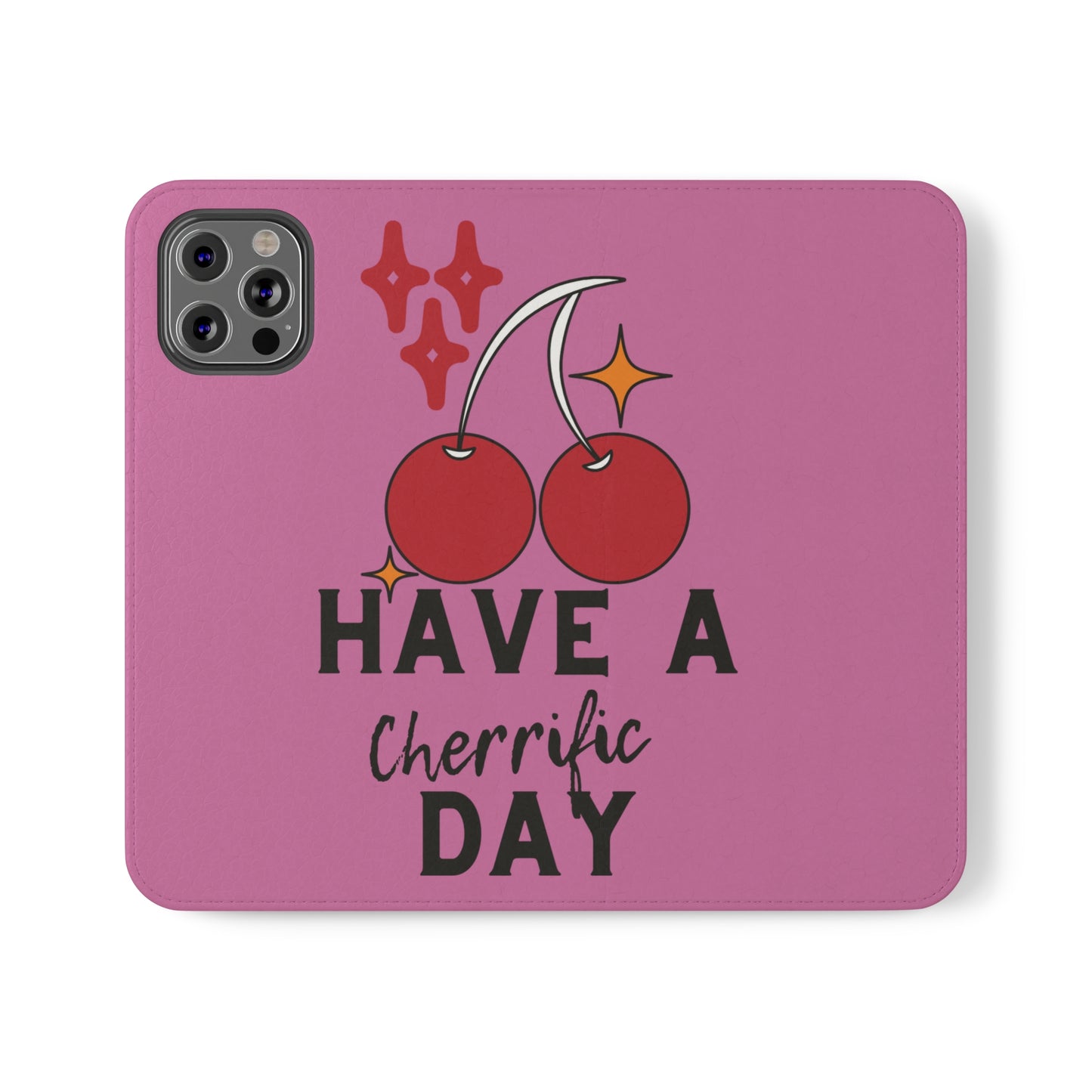 Have A Cherrific Day SmileandLaughTees Flip Phone Case