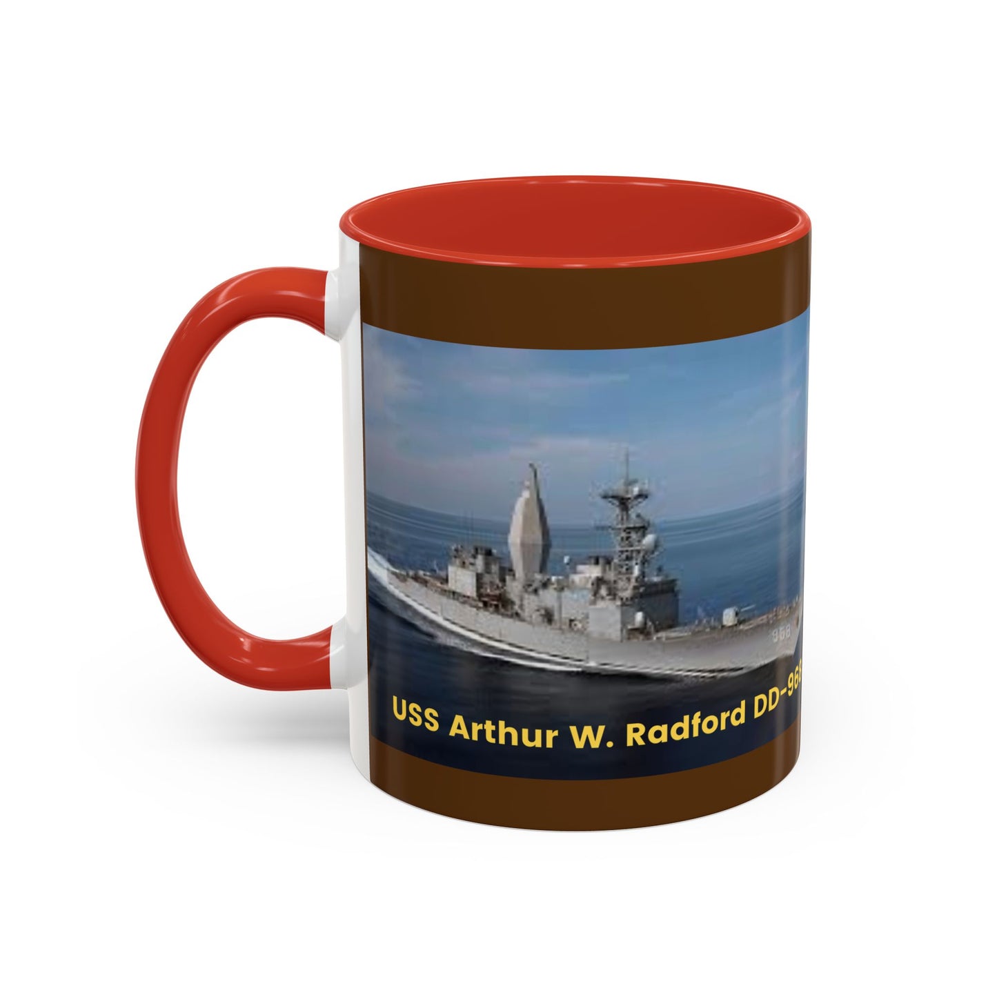 USS Arthur W. Radford DD-968 Navy POD Smileandlaughtees Accent Coffee Mug (11, 15oz)