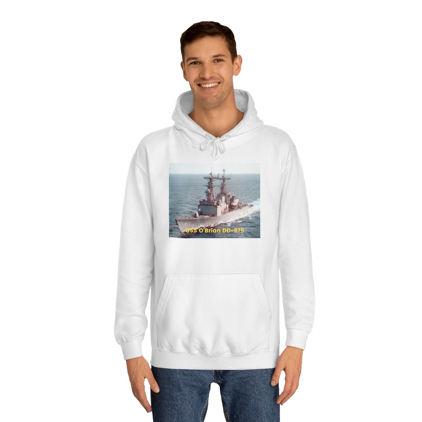 USS O'Brian DD-975 Navy POD Smileandlaughtees Unisex College Hoodie