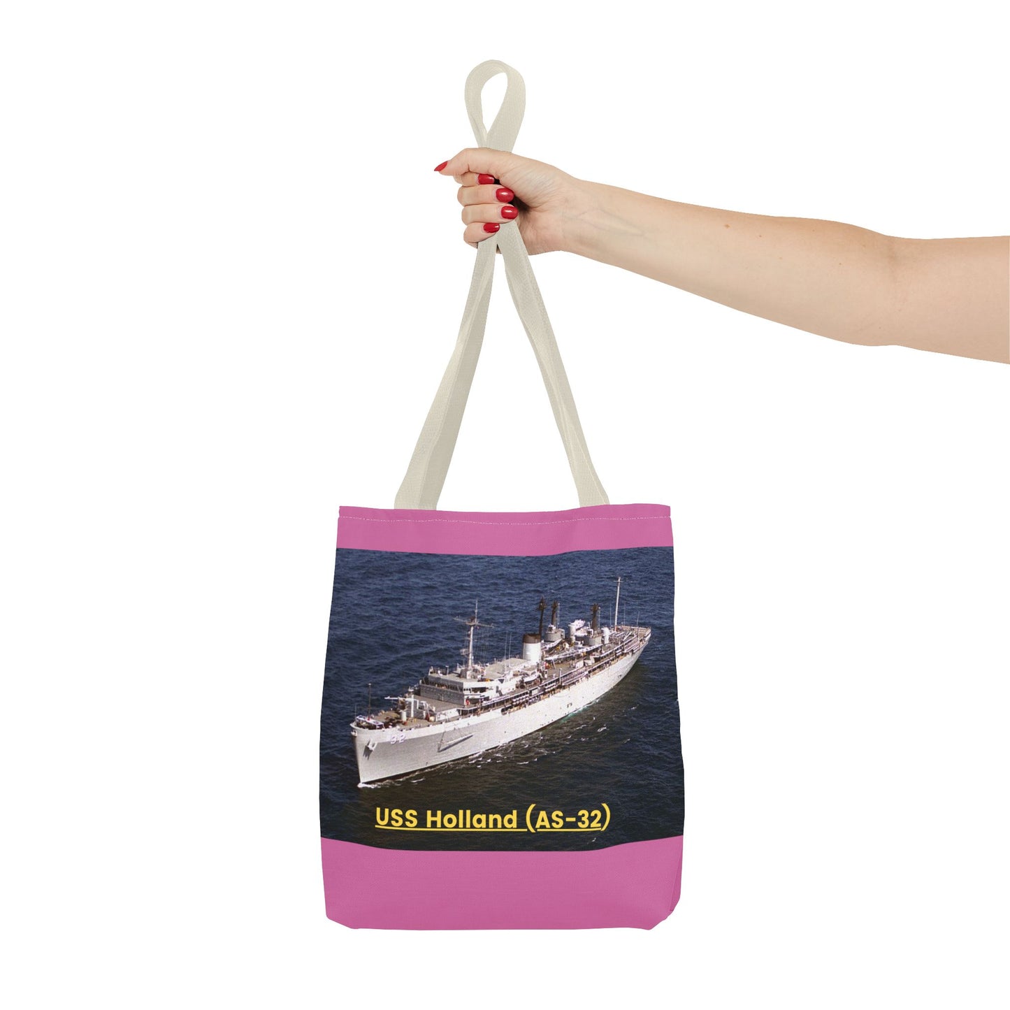 USS Holland (AS-32) Navy POD Smileandlaughtees Tote Bag (AOP)