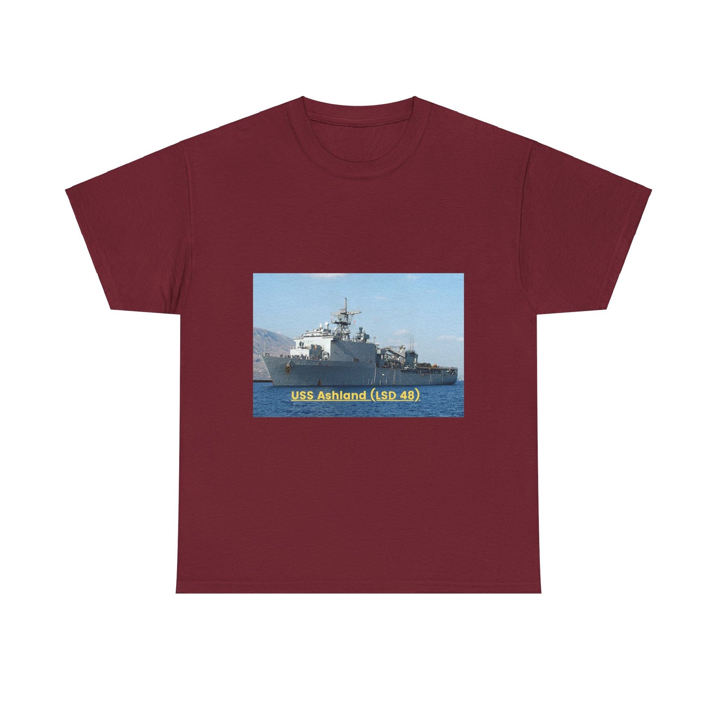 USS America (LHA 6) Navy POD Smileandlaughtees Unisex Heavy Cotton Tee T-Shirt