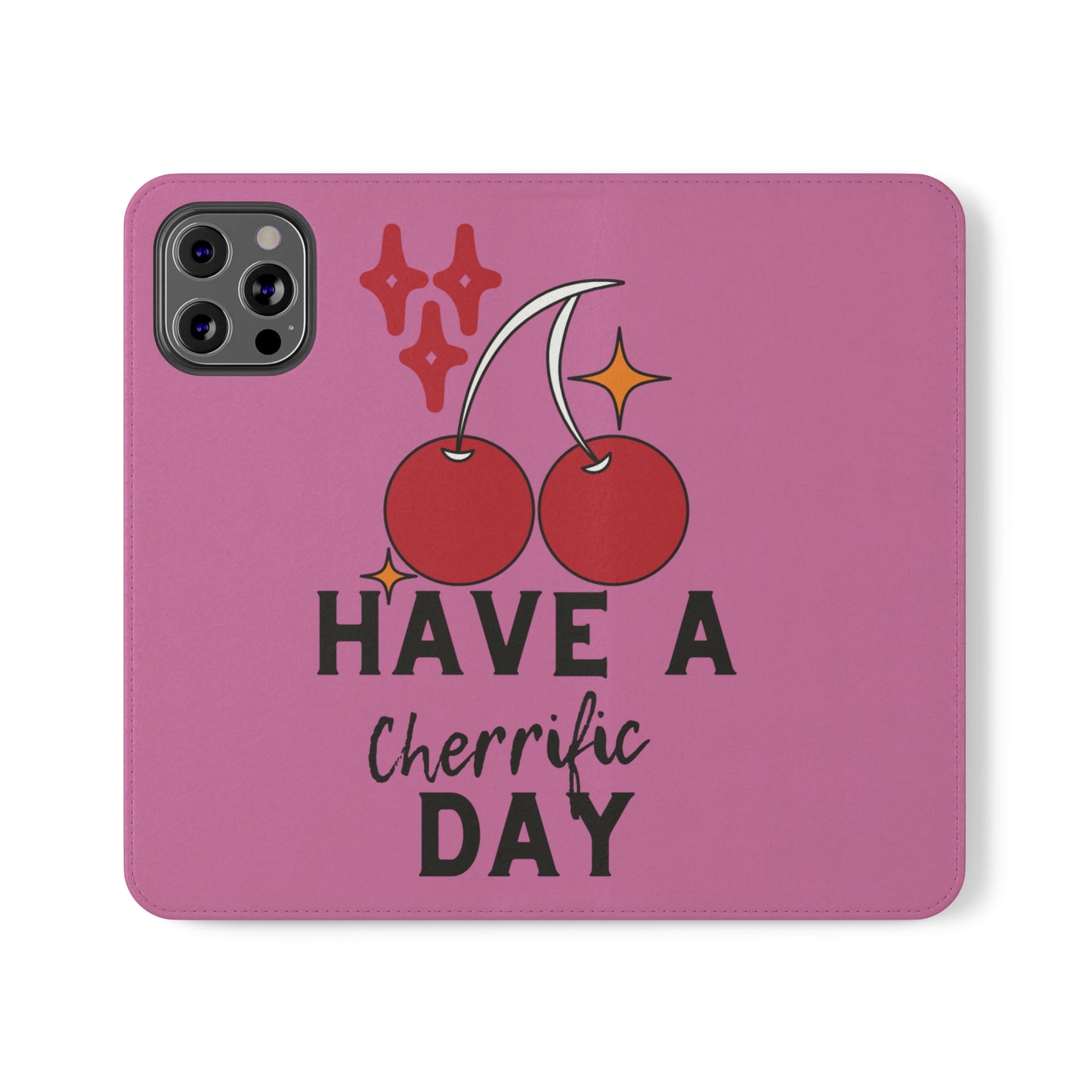 Have A Cherrific Day SmileandLaughTees Flip Phone Case