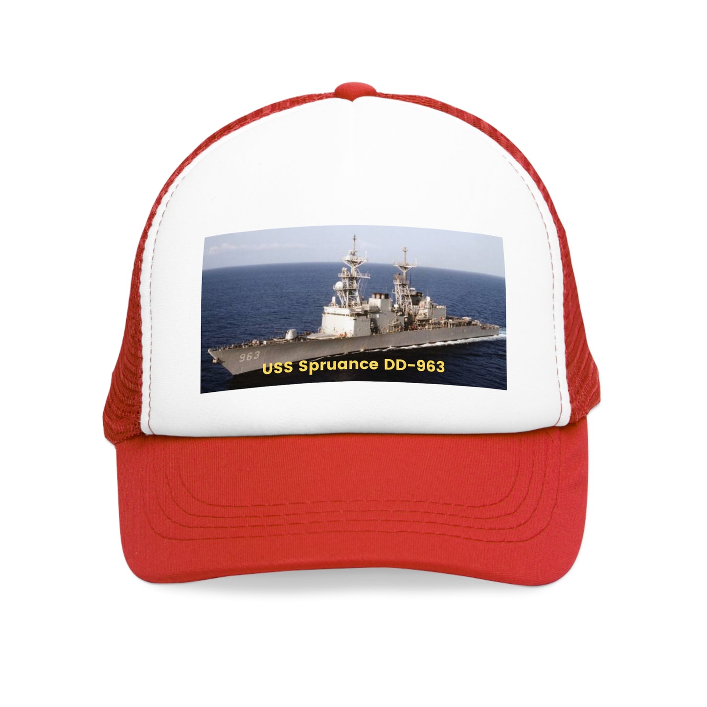 USS Spruance DD-963 Navy POD Smileandlaughtees Mesh Cap