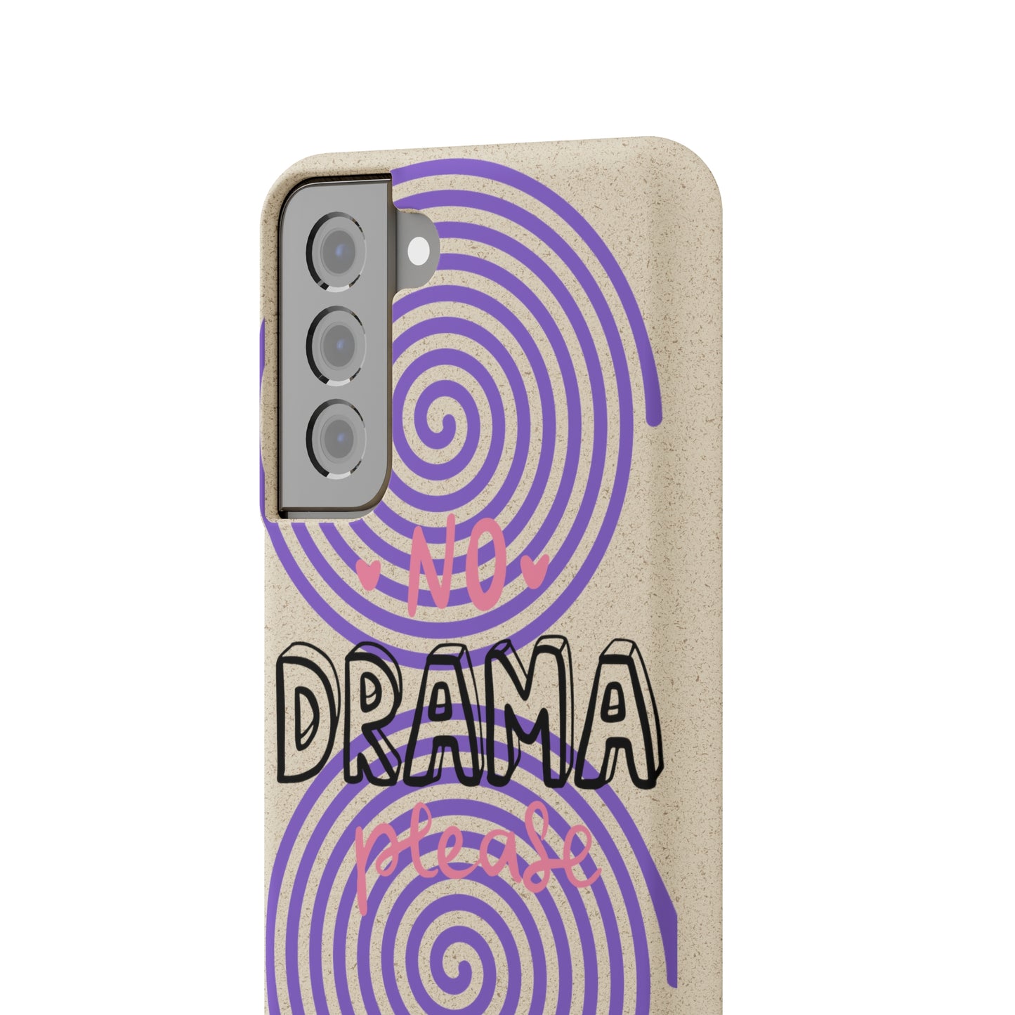 No Drama Please SmileandLaughTees Biodegradable Phone Case