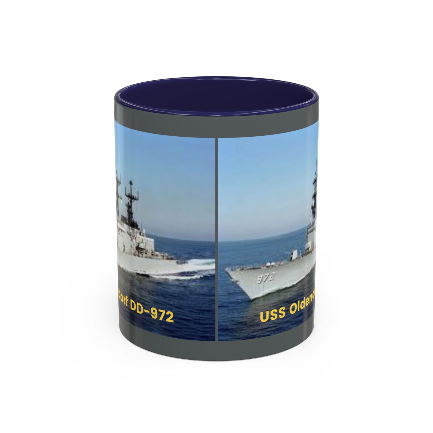 USS Oldendorf DD-972 Navy POD Smileandlaughtees Accent Coffee Mug (11, 15oz)